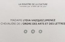 Diploma Caballera de las Artes y Letras de la República Francesa