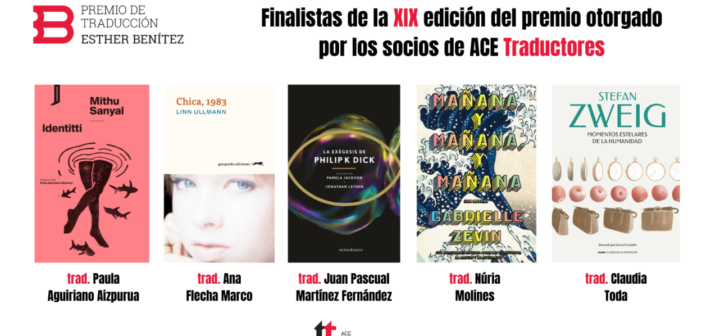 Finalistas del XIX Premio Esther Benítez